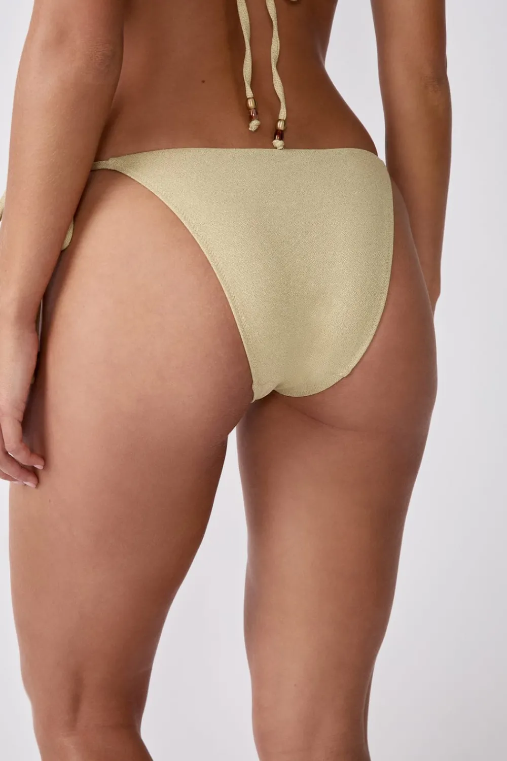 Clearance ETAM Braguita de bikini de tiras brillantes DORADO