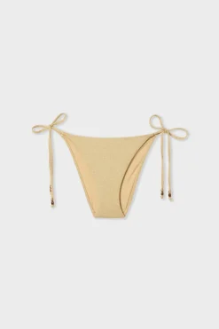 Clearance ETAM Braguita de bikini de tiras brillantes DORADO