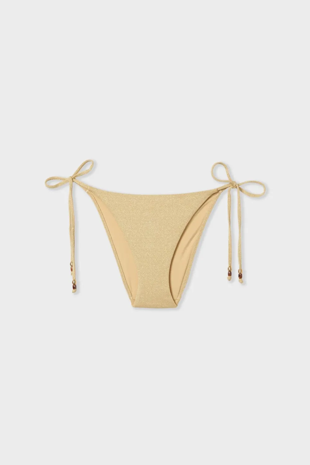 Clearance ETAM Braguita de bikini de tiras brillantes DORADO