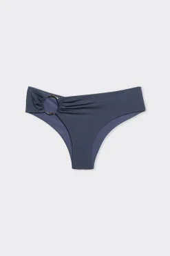 New ETAM Braguita de bikini hipster con detalle de anilla GRIS