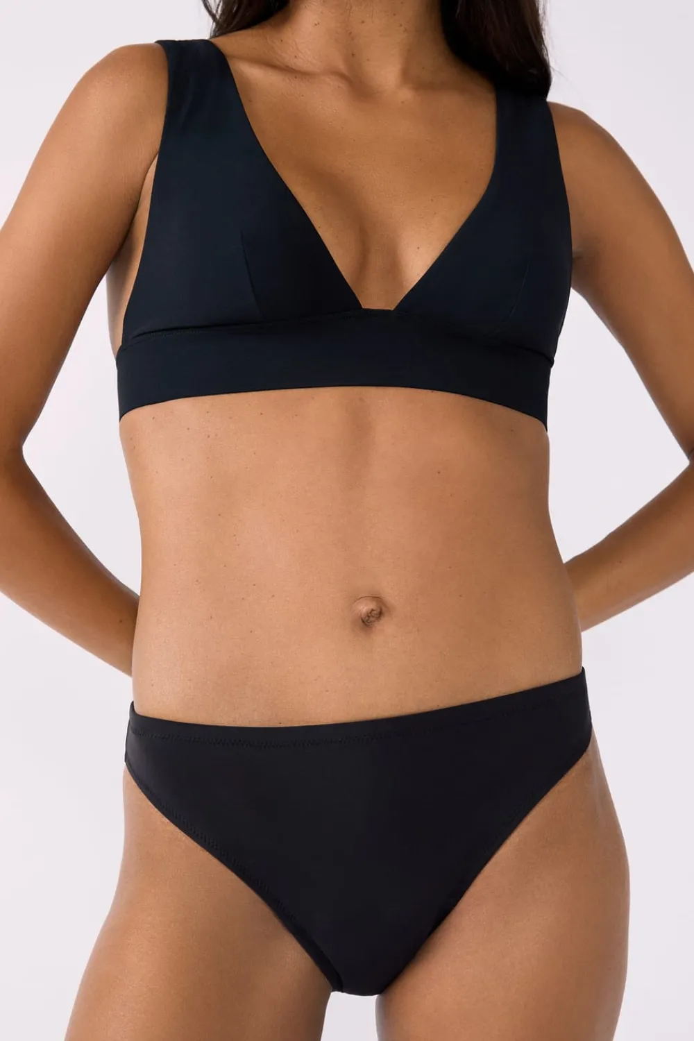 Hot ETAM Braguita de bikini menstrual NEGRO