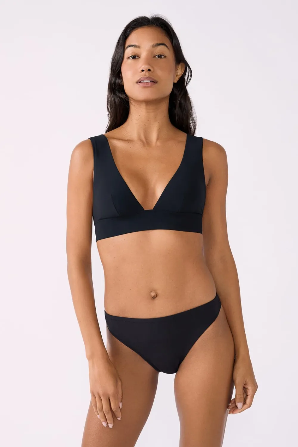 Hot ETAM Braguita de bikini menstrual NEGRO