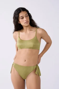 Clearance ETAM Braguita de bikini tejido brillante ANIS