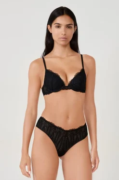 Sale ETAM Braguita de encaje NEGRO