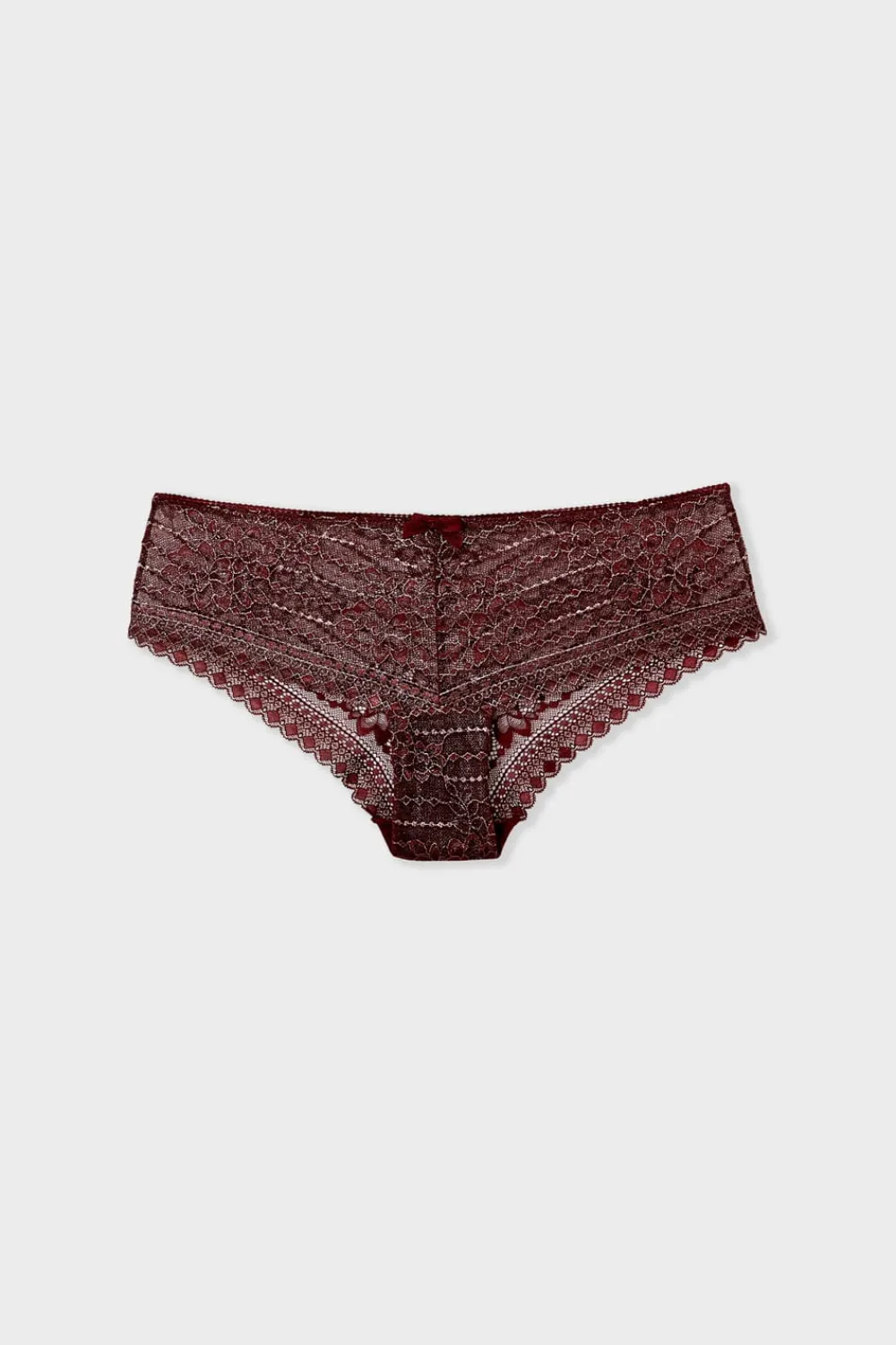 Clearance ETAM Braguita de encaje con efecto brillante BURDEOS GRANATE