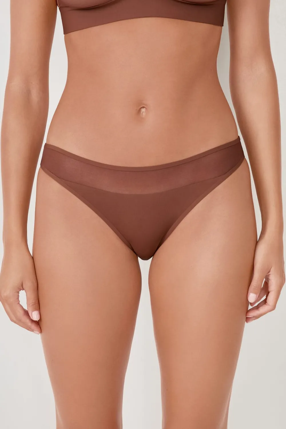Clearance ETAM Braguita de malla MARRÓN