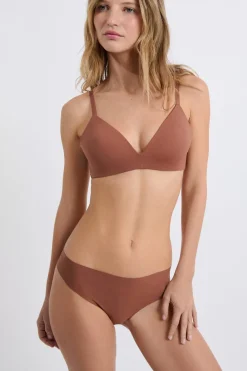 New ETAM Braguita de microfibra MARRÓN