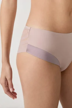 Outlet ETAM Braguita de microfibra satinada TAUPE