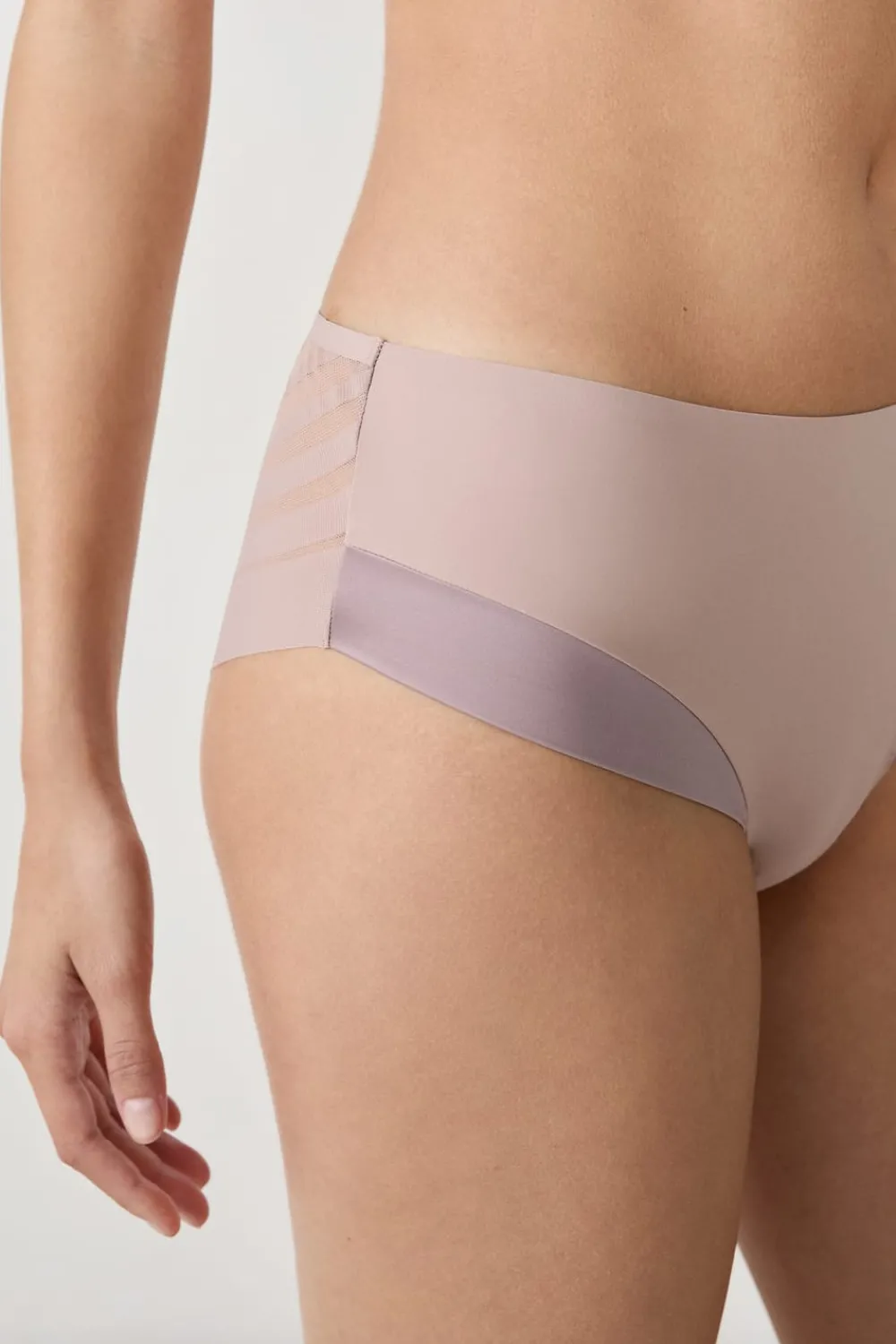 Outlet ETAM Braguita de microfibra satinada TAUPE