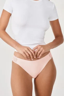 Hot ETAM Braguita de microfibra y encaje ROSA