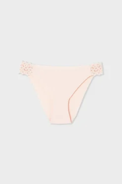 Hot ETAM Braguita de microfibra y encaje ROSA