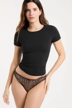 Online ETAM Braguita de tul MARRÓN ESTAMPADO