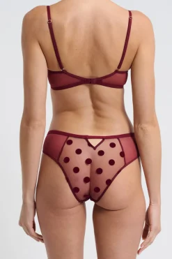 Best ETAM Braguita hipster bordado BURDEOS GRANATE
