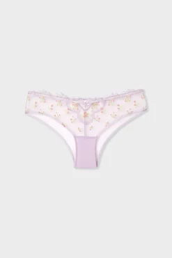 New ETAM Braguita hipster con detalles bordados LILA