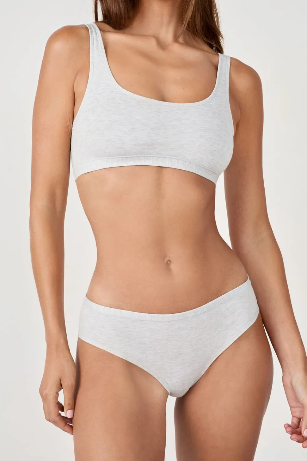 Discount ETAM Braguita hipster de algodón orgánico elástico PLATA