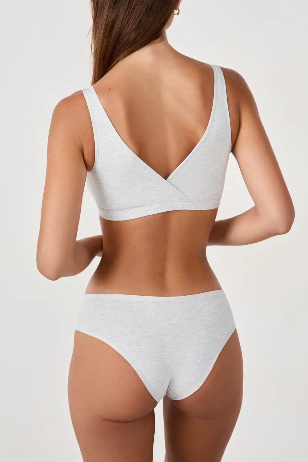 Discount ETAM Braguita hipster de algodón orgánico elástico PLATA
