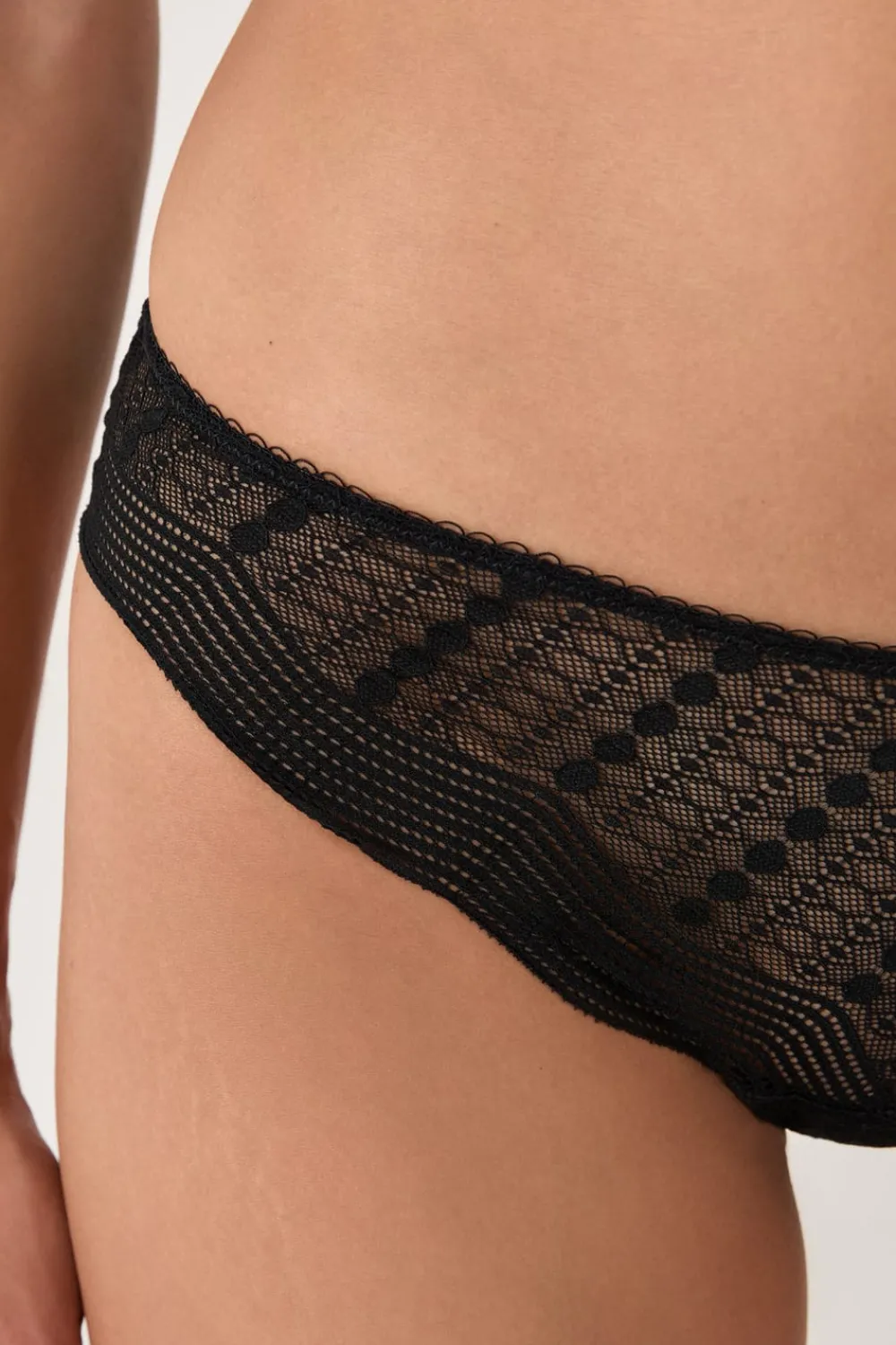 Online ETAM Braguita hipster de encaje NEGRO