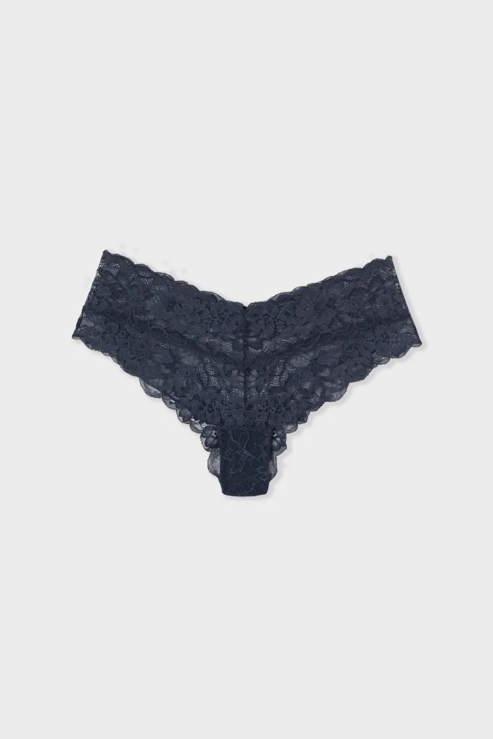 Online ETAM Braguita hipster V-shape de encaje AZUL