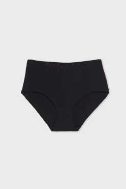 Hot ETAM Braguita midi de microfibra NEGRO
