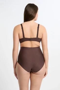 New ETAM Braguita moldeadora de cintura alta - Sujeción fuerte CHOCOLATE