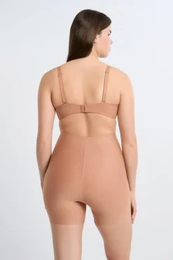 Discount ETAM Braguita moldeadora de cintura alta - Sujeción fuerte ROSA NUDE