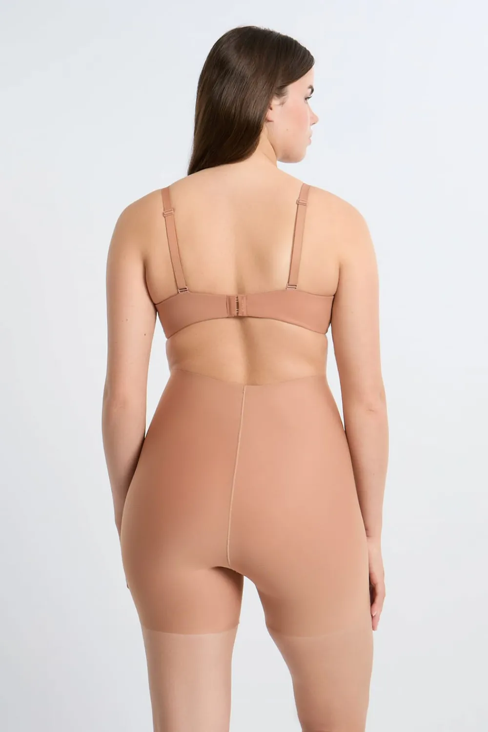 Discount ETAM Braguita moldeadora de cintura alta - Sujeción fuerte ROSA NUDE