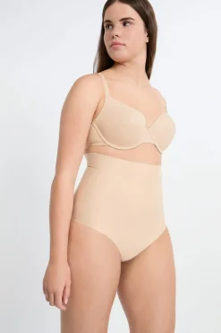 Discount ETAM Braguita moldeadora de cintura alta - Sujeción fuerte C.BEIGE
