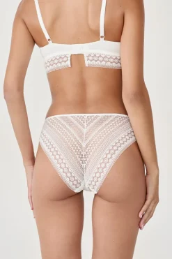 Sale ETAM braguitas con detalle de encaje BLANCO