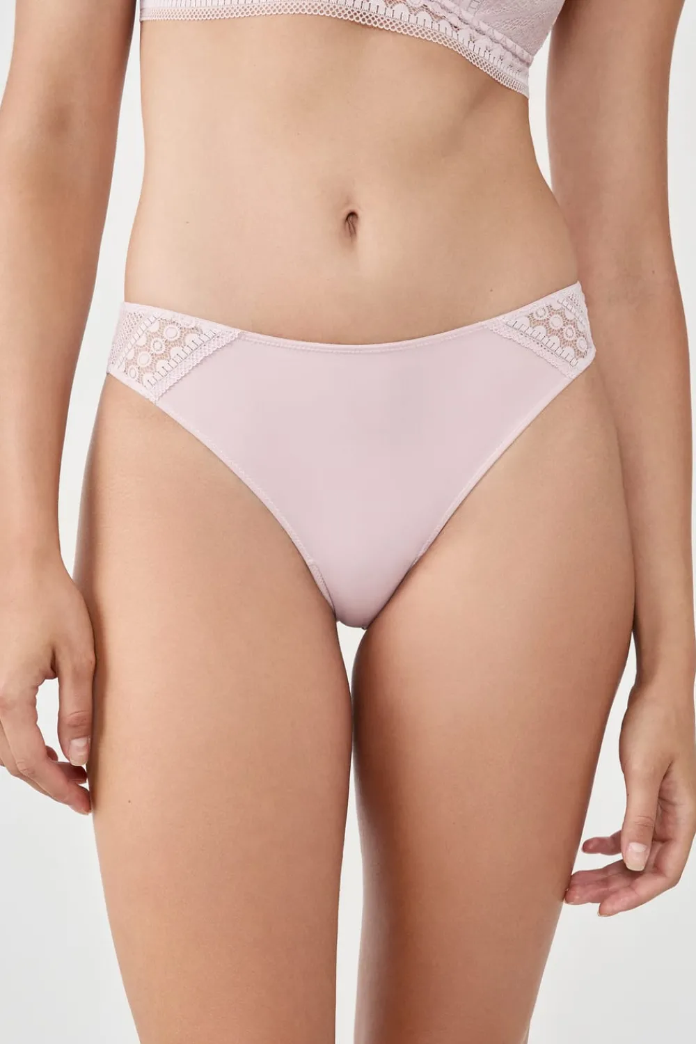 Clearance ETAM braguitas con detalle de encaje ROSA EMPOLVADO