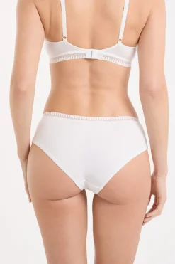 Discount ETAM Braguitas culotte de algodón BLANCO