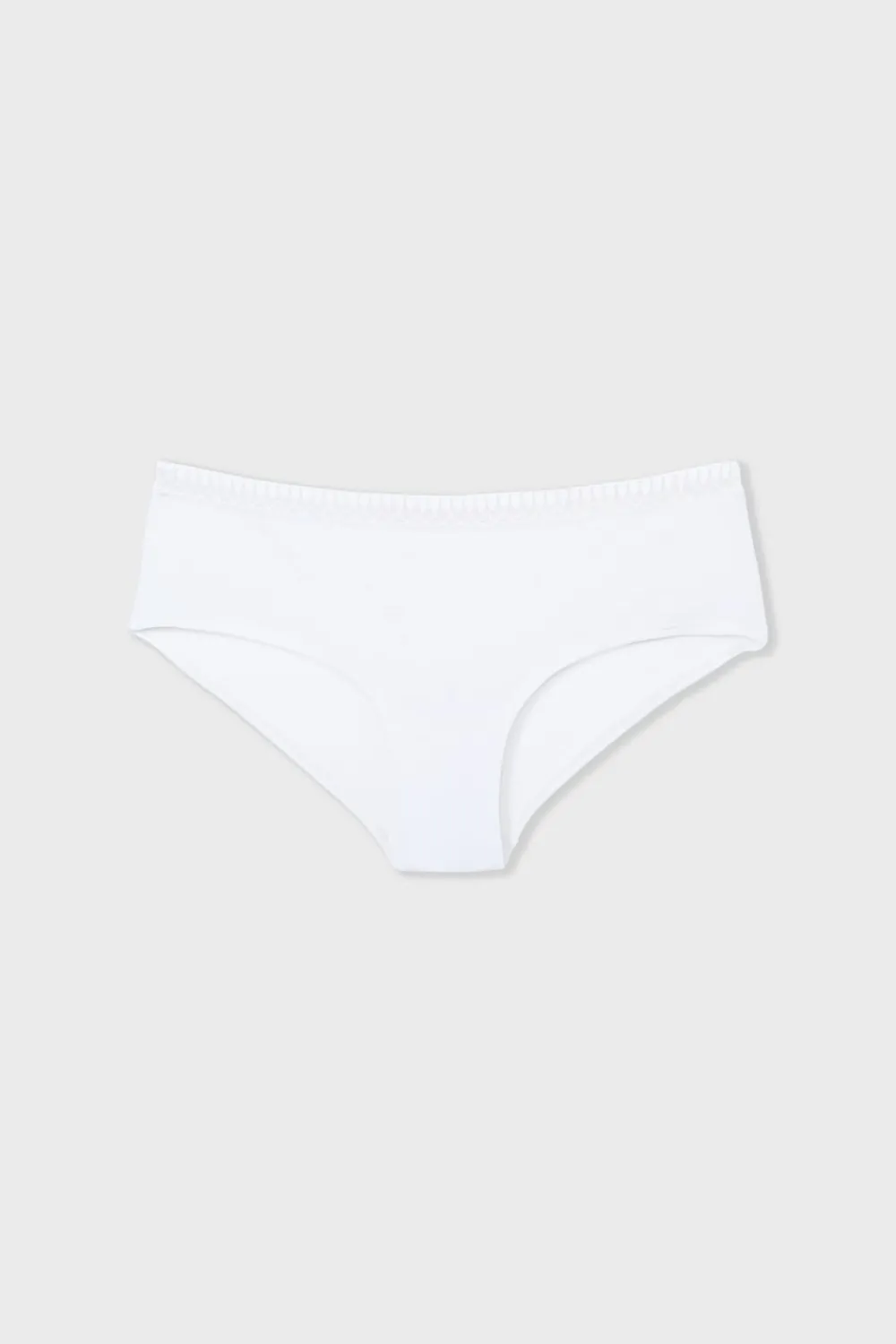 Discount ETAM Braguitas culotte de algodón BLANCO
