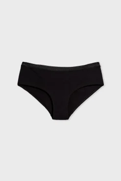 Discount ETAM Braguitas culotte de algodón NEGRO