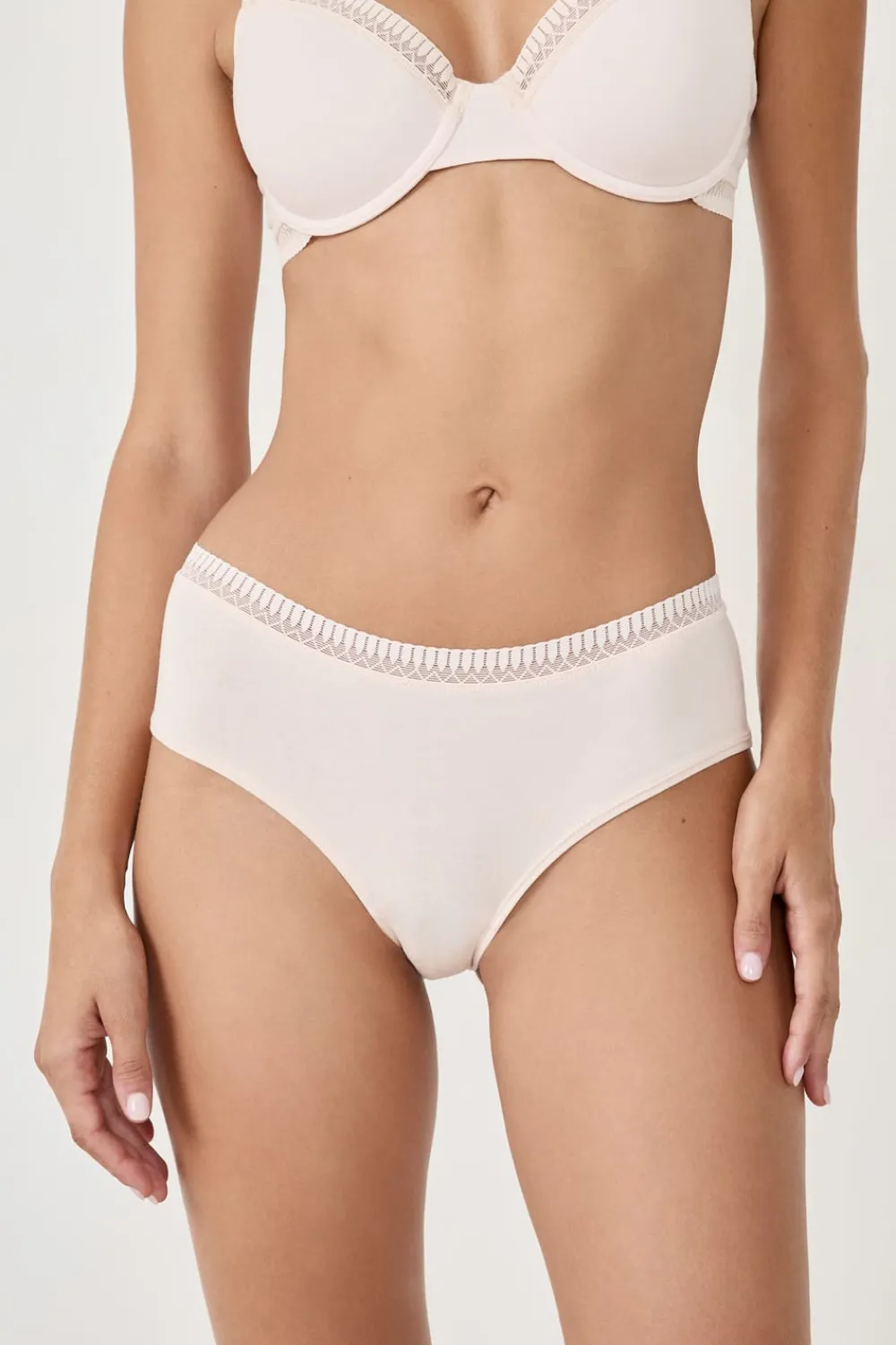 Outlet ETAM Braguitas culotte de algodón ROSA PÁLIDO