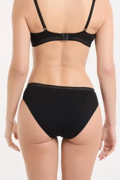Hot ETAM Braguitas de algodón NEGRO