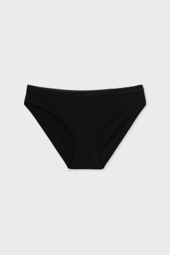 Hot ETAM Braguitas de algodón NEGRO