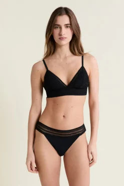 Hot ETAM Braguitas de encaje NEGRO