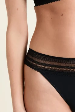 Hot ETAM Braguitas de encaje NEGRO