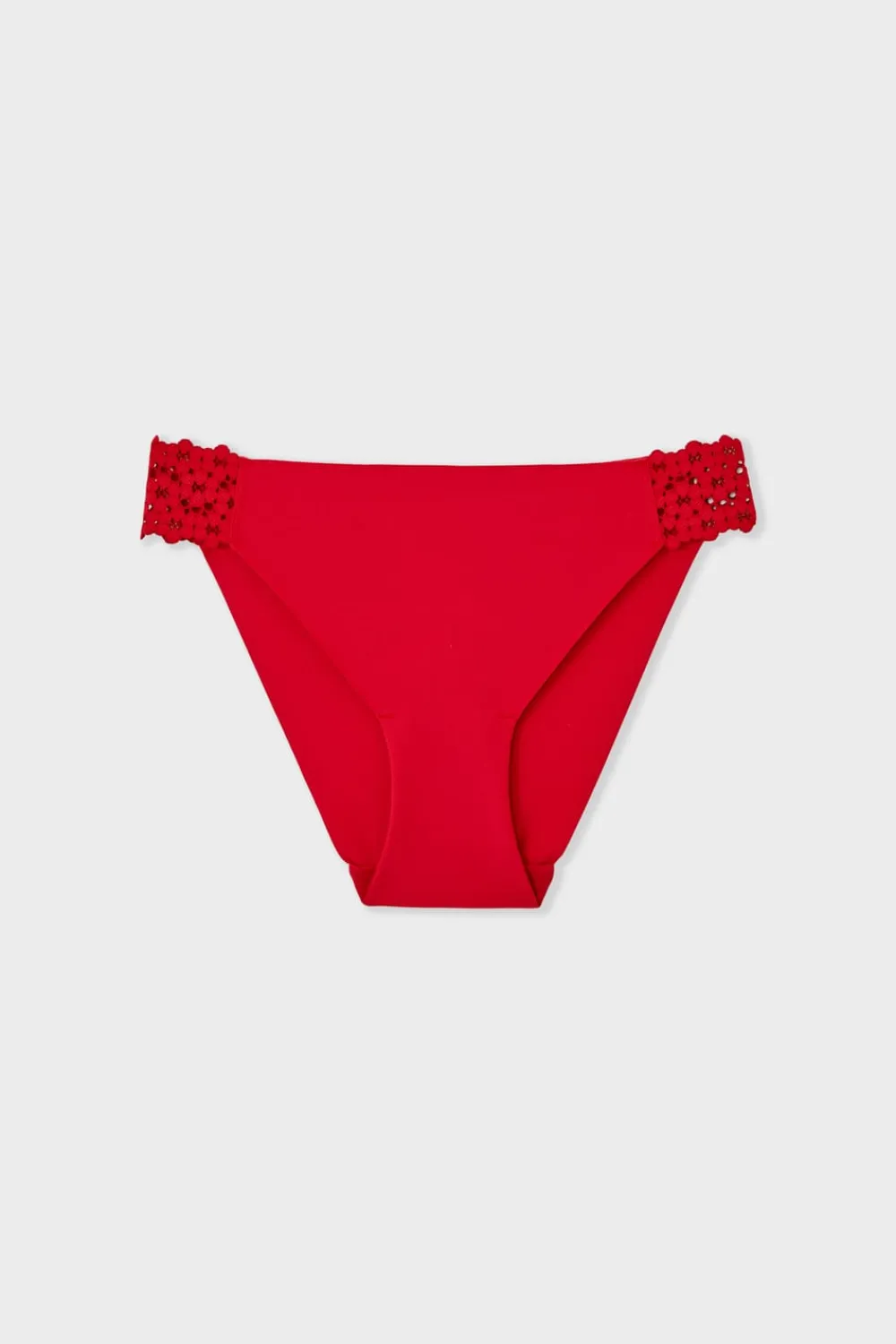 Hot ETAM Braguitas de microfibra y encaje ROJO