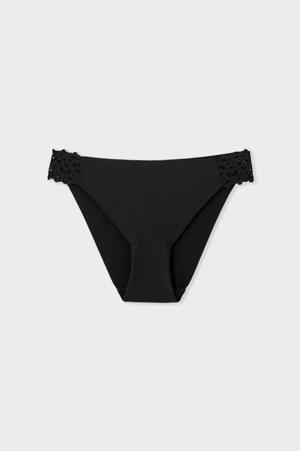 New ETAM Braguitas de microfibra y encaje NEGRO