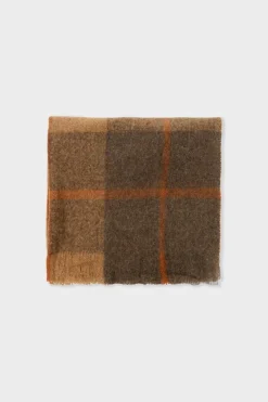 Sale ETAM Bufanda a cuadros con flecos MULTICOLOR
