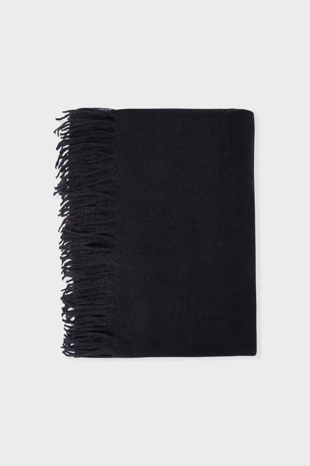 Clearance ETAM Bufanda con flecos NEGRO