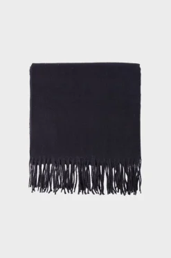 Clearance ETAM Bufanda con flecos NEGRO