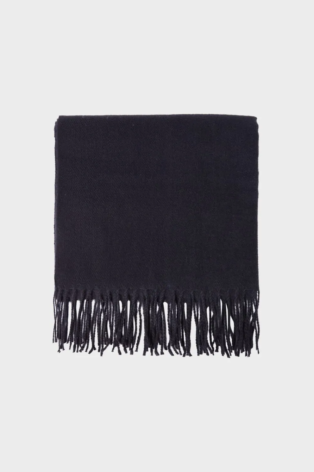 Clearance ETAM Bufanda con flecos NEGRO