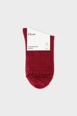 Outlet ETAM Calcetines brillantes con algodón arándano