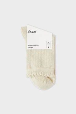 Best ETAM Calcetines brillantes con algodón PERLA