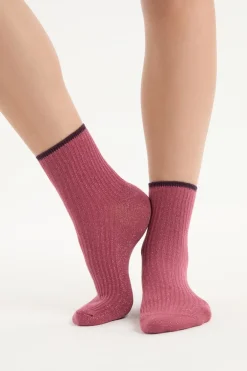 Discount ETAM Calcetines brillantes con algodón BLUSH