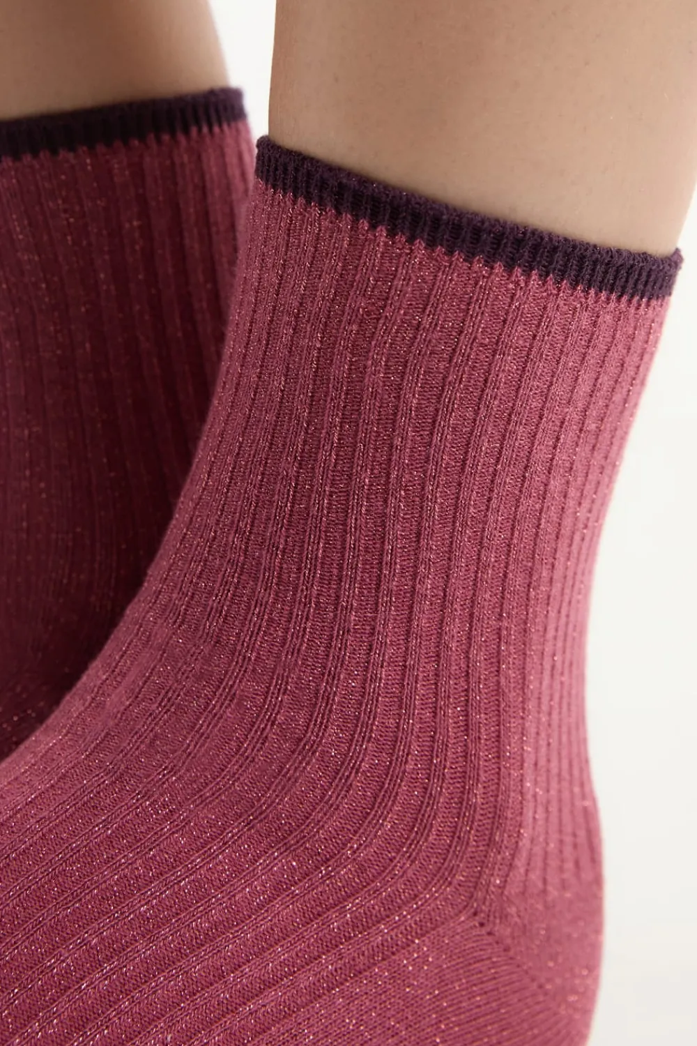 Discount ETAM Calcetines brillantes con algodón BLUSH