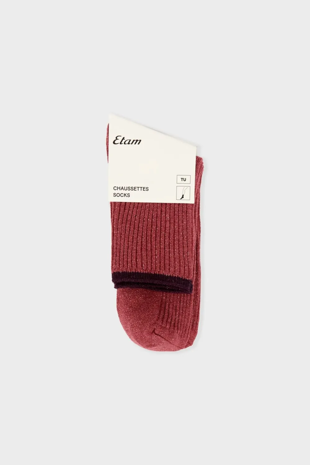 Discount ETAM Calcetines brillantes con algodón BLUSH