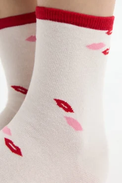 Discount ETAM Calcetines con algodón ROSA EMPOLVADO