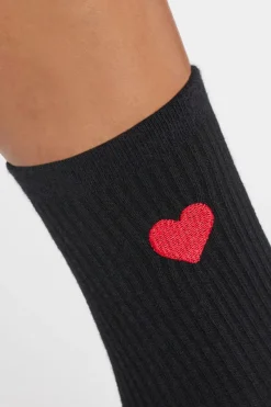New ETAM Calcetines con efecto acanalado NEGRO